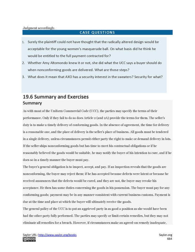 Business Law and the Legal Environment - Page 664
